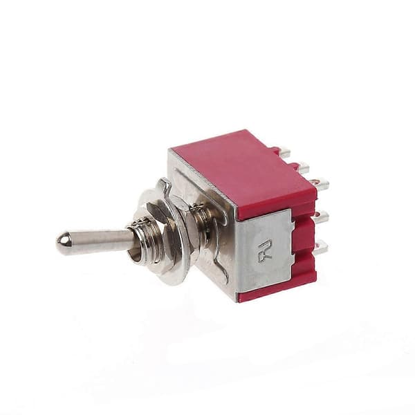 Mini 6mm MTS-302 vippekontakt 9 ben 2 positioner TIL/TIL 5A/125VAC 2A/250VAC