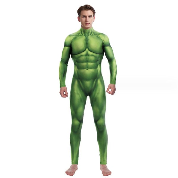 Halloween-asu Cosplay Miesten Body Haalari Zentai Spandex 3D Tyyli Lapsille Aikuiset style 1 S