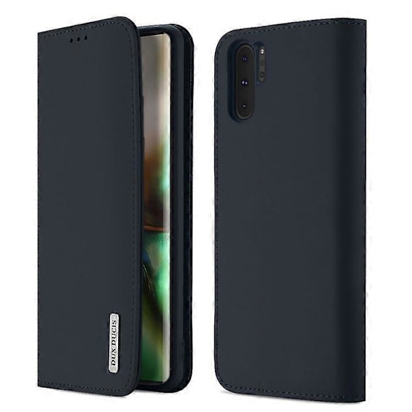 DUX DUCIS Wish Series Kompatibel med Samsung Galaxy Note 10 / Note 10 5G Plånboksfodral Äkta Läder DarkBlue
