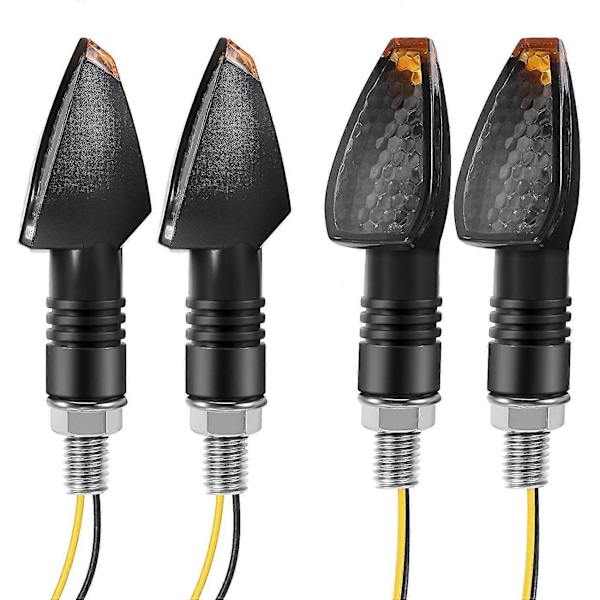 4 stycken motorcykelblinkers 14 LED 12V Motorcykel LED Blinkerslampa