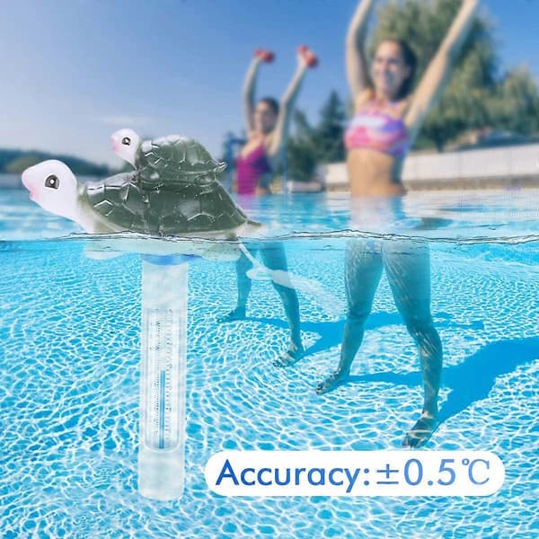Flydende pooltermometer, flydende pooltermometer med reb, udendørs baby pooltermometer