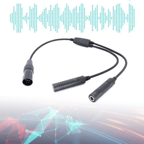 Gass Headset Til Airbus Kobling Aviation Headset Adapter Kabel Forbedrer Din Kommunikasjonsopplevelse Holdbar