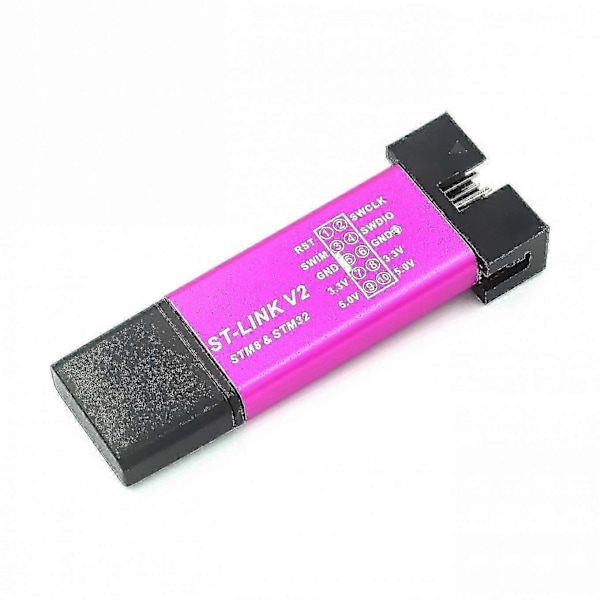 St Link V2 Mini Stm8 Stm32 Simulator Download Programmer Programmering Med Cover Kabel (tilfældig Farve)