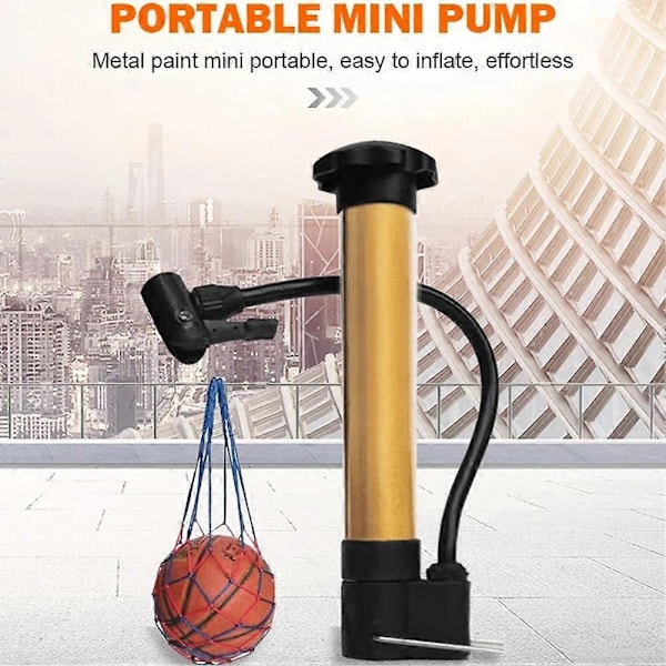 Kannettava Mini Pumppu Mini Polkupyörän Pumppu Käsikäyttöinen Ilmapumppu Keltainen