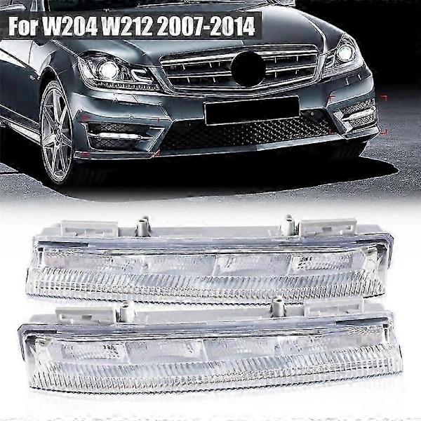 Oikea puoli edessä DRL Päiväajovalot Sumuvalo - W204 W212 C250 C280 C350 E350 2007-2014