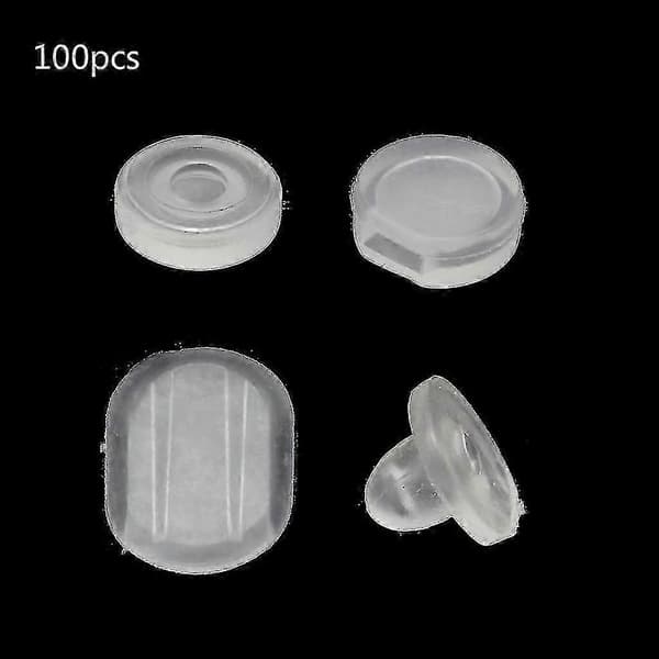100 stk. Clip-on Øreputer Silikon Clip Øreputer Komfort Øreputer