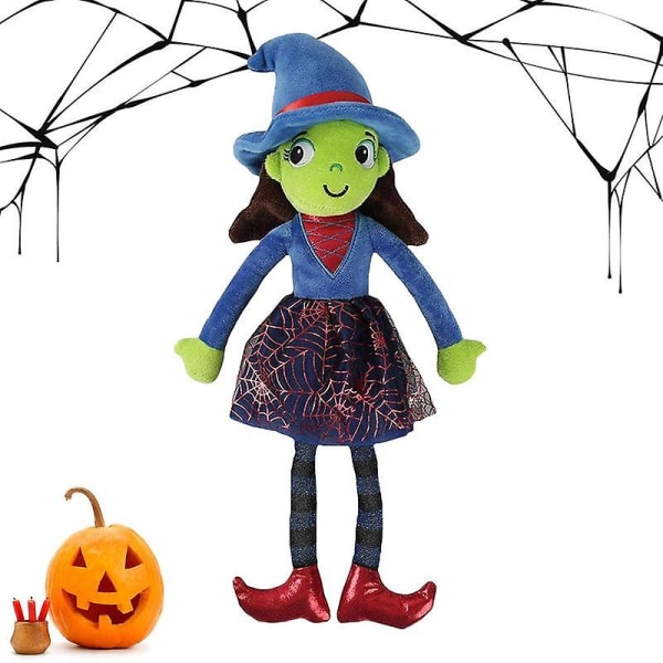 Halloween dekoration Häxdocka Halloween Baby Doll Baby Girl Presenter Söt plyschleksak Hudvänlig Häxa Baby Girl Presenter till soffan Purple