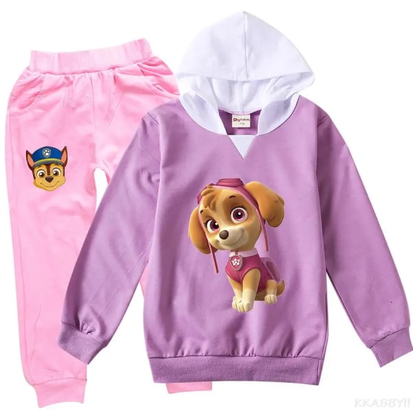 PAW PATROL Barnkläder Tecknade Flickkläder Set Vår Höst Kläder Kostym Toppar och byxor Baby Girl Höst Outfits style 18 110