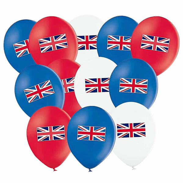 Julepynt UK 1952-2022 70-årsdekorasjoner 2022 Dronningdekorasjoner 12 stk Ballongdekorasjoner 2022 For Dronningens Fest Gate Hjemmefest Feiring