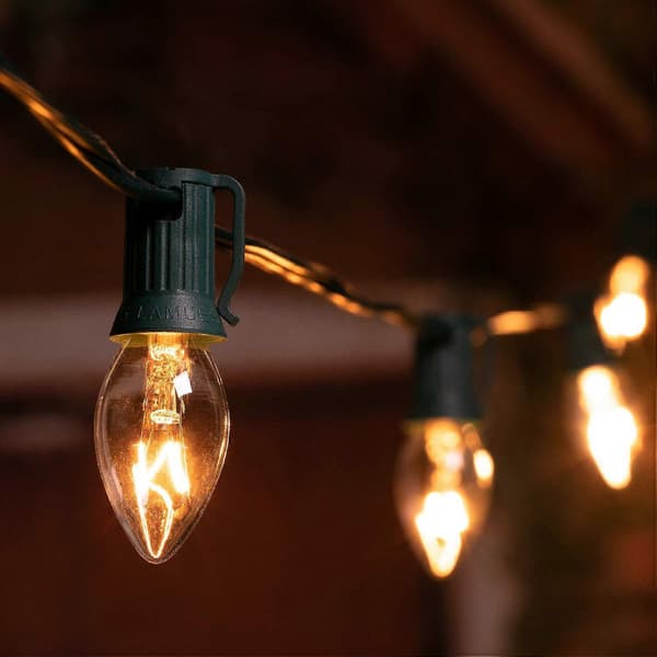 12x Lampe 40W E14 Krone Klar Hvid Klassisk Glødepære
