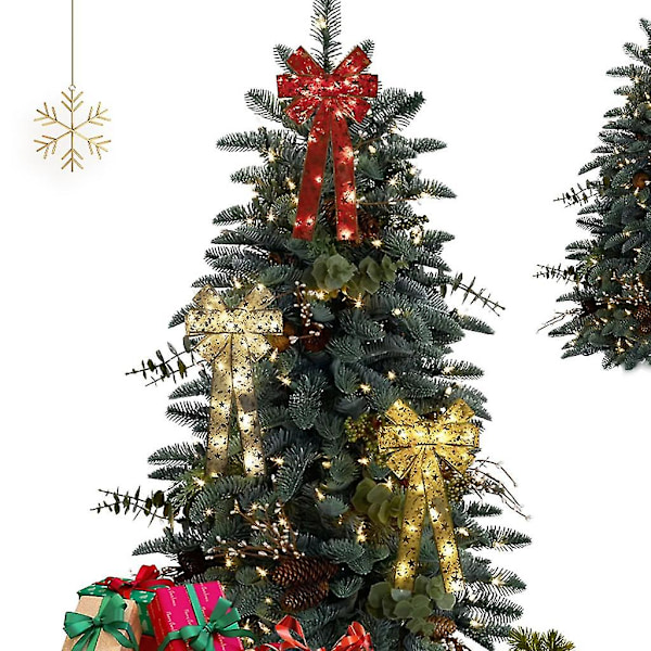 Julbåge med LED-ljus Glödande Charm Ornament Dekoration Tillbehör