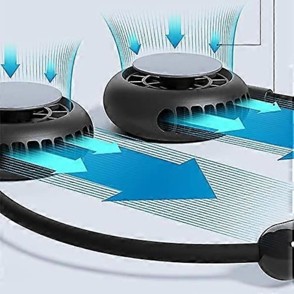 Riippuva kaulatuuletin USB-jäähdytystuuletin Mini pieni sähkötuuletin Kannettava tuuletin