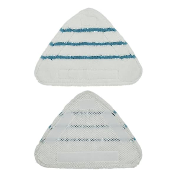 3 stk Dampmopputskiftbare Puter Trekant Vaskbar Klut Rengjøring Gulv Mikrofiber Mopphode Pute Damp