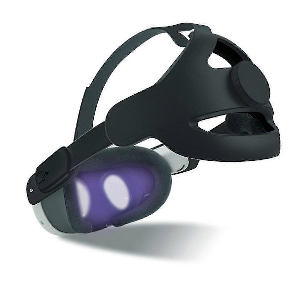 VR Headset Rem for 3 Justerbar Forbedret Hovedpude Bærehovedrem til 3-Sort