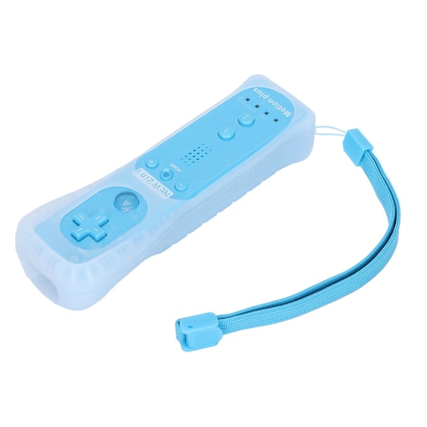 Fjernkontroll Vibrasjonslyd Funksjon Spillhåndtak Spillkonsolltilbehør med Motion Plus for Wii U – Havblå