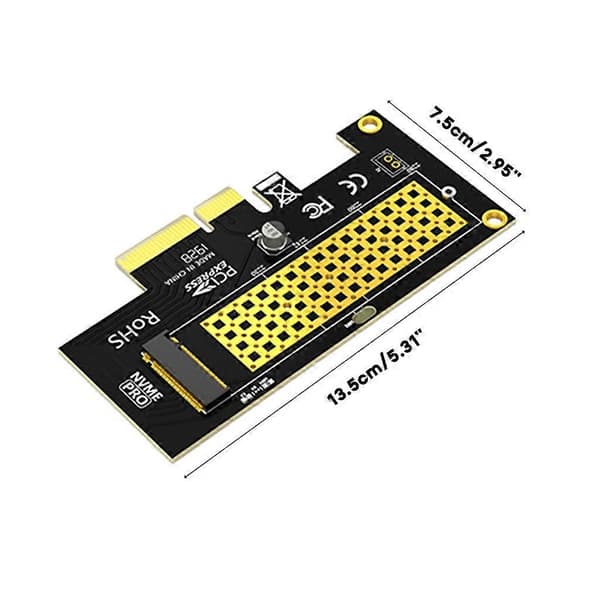 M.2 NVMe til PCI-E 4.0 Adapter M2 PCIe X4 Utvidelseskort Pci-e til m2 Konverter