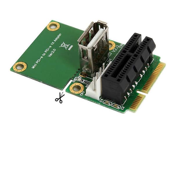 Mini PCI-E - PCI-E -sovitinkortti USB2.0 Tuki Mini PCI-E Täysikokoinen Puolikokoinen
