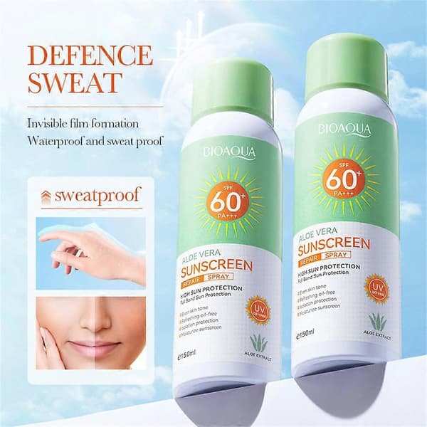 BIOAOUA Aloe Solcreme Reparationsspray Solcreme Isolation Forfriskende Solcreme