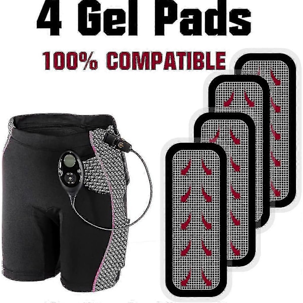 6,1 x 15 cm Erstatningsputer til Slendertone-enheter