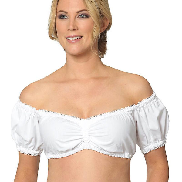 Carnival Oktoberfest -asu Perinteinen Beerfest Dirndl Crop Top Musta Valkoinen Cosplay Fancy Juhlamekko 20159B1 XL