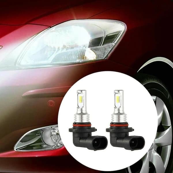 2-pack 9005 Hb3 LED-strålkastarlampor, 35W helljus, 4000lm, 6000K vit.