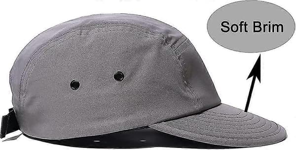 5 Panel Cap Herre Dame Let Baseball Cap Hurtigtørrende Baseball Cap Flad Skygge Cap Gave