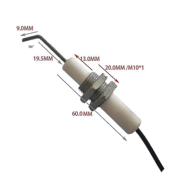 30cm Universal Piezo Tändsystem för Värme Gasgrill Spis