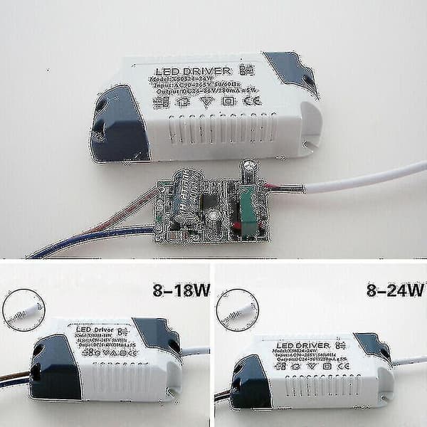 LED Driver 8/12/15/18/21w Strømforsyning Dimbar Transformator Vanntett LED-lys