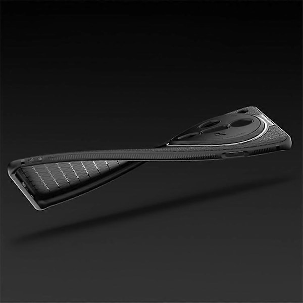 Q.COO Kompatibelt Skal för Oppo Find X7 5G PU Läder+TPU+Akryl Anti-repor Mobilskal Black