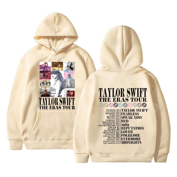 Julklapp 2023 Taylor Swift Fans Hoodie Höst och Vinter Sweatshirt herr och dam Juljacka Khaki 3XL