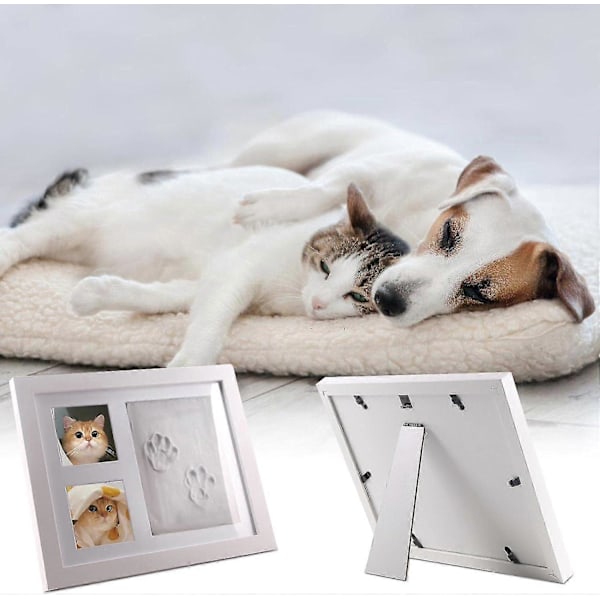 Tassavtryck Ram Kit för Hund eller Katt, Minnessak med Lera, Minnesram med Tassavtryck, Presenter