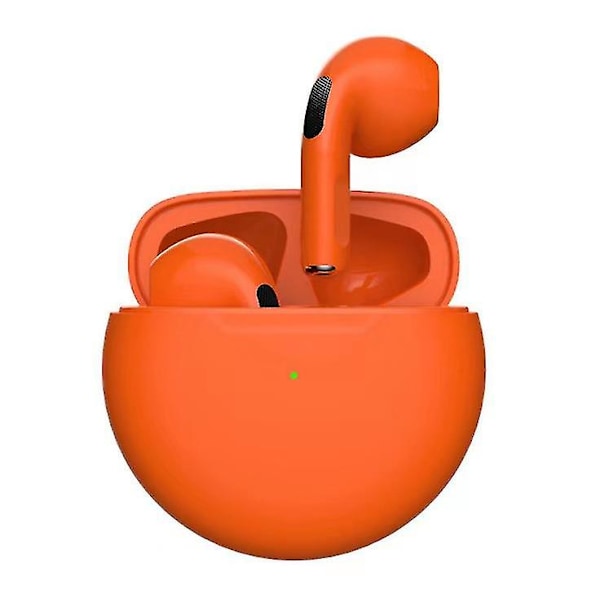 Pro6 Bluetooth True Wireless Tws -vastamelunappikuulokkeet, mikrokorvassa - Oranssi