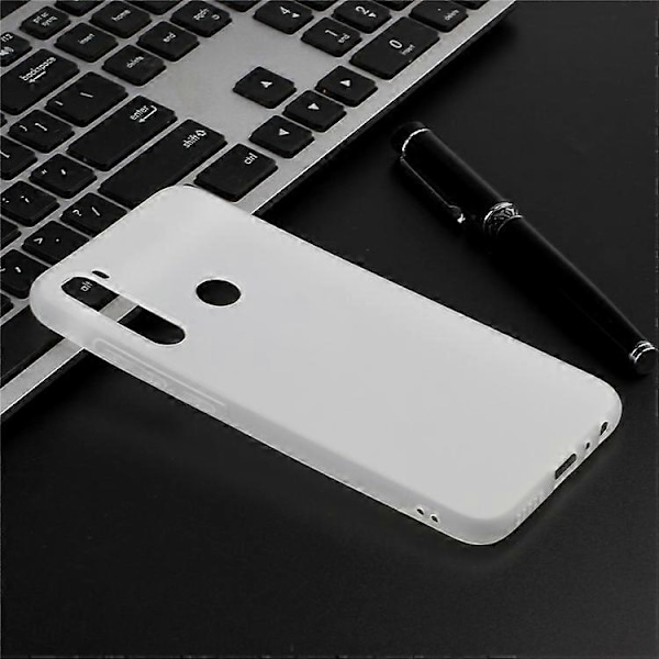Mjukt Frostat TPU-skal Kompatibelt med Xiaomi Redmi Note 8 White