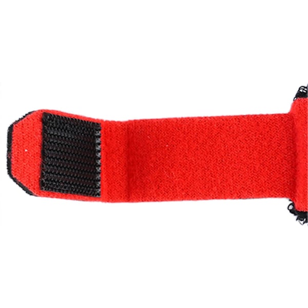 Gitarrsträngsdämpare Muter Ren Bomull Gitarr Greppbräda Wrap Elektrisk Bas Strängdämpare Röd (18cm/7.1in)