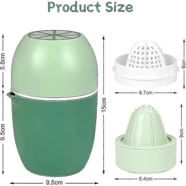 Manuel Citrus Juicer Citronpresser, Manuel Frugtpresser med Dobbelt Formål, Frugtpresser til Citroner/lime/appelsin/grapefrugt - Pink-ZZY