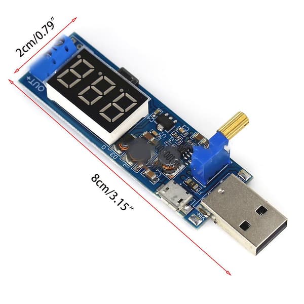 5V till 3.3V 9V 12V 24V Step Up / Down Strömmodul USB Boost-omvandlare