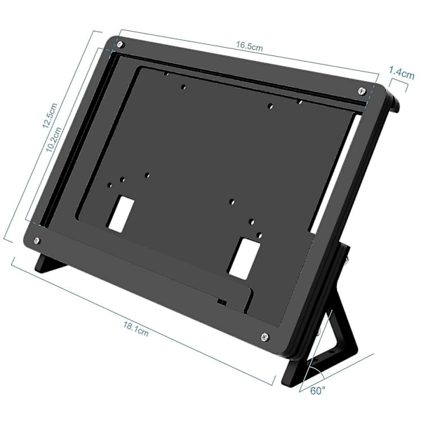 7 Tommer LCD Akryl Beskyttelseskasse Kontakt Skærm Case Holder Beslag Til 3 Model B+