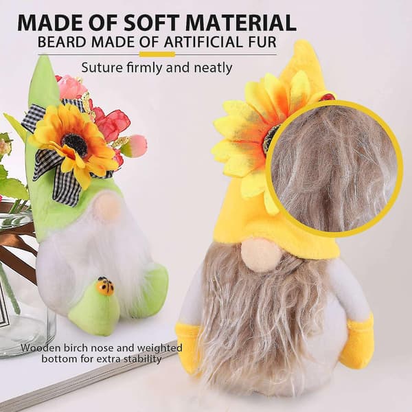 2 st Solros Tomte Tomtar Solros Tomte Ornament Solros Dekor