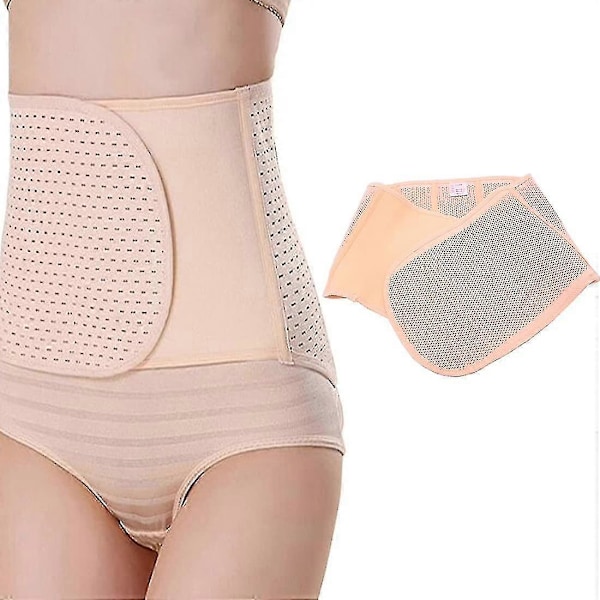 1 X Säädettävä Hengittävä Synnytyksen Jälkeinen Vatsatuki Iso Koko Postoperatiivinen Vatsatuki Beige Vatsan Tuki Synnytyksen Jälkeinen Palautumisvyö -ZZY