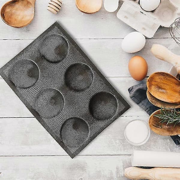 6 Ruters Brødform Non-stick Silikon Bakeform Kjøkken Bakeutstyr DIY Tilbehør-ZZY