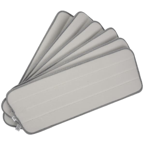 6 Pak Moppepuder Våd Tør Mikrofiber Moppe Rengøringspude Moppe Refill Udskiftningshoveder Til De Fleste Spray Mopper