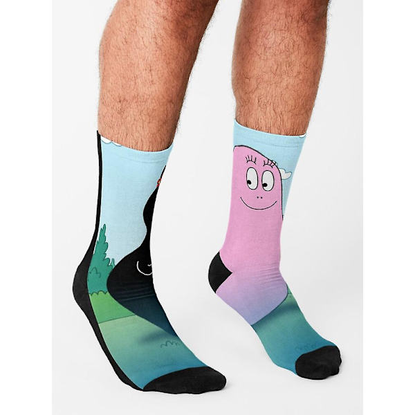 Roliga Barbapapa -söta Barbamamasockor Glada strumpor