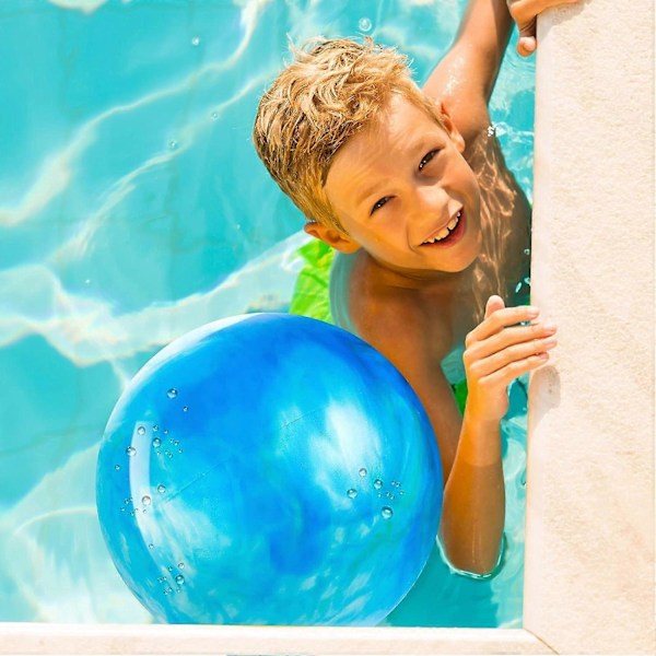 40 cm Uppblåsbar Strandboll Vattenboll Uppblåsbar Vattenleksaksboll Poolleksak Storlek PVC Studsboll för Utomhus Skola Vattensporter Sommarfest Sup