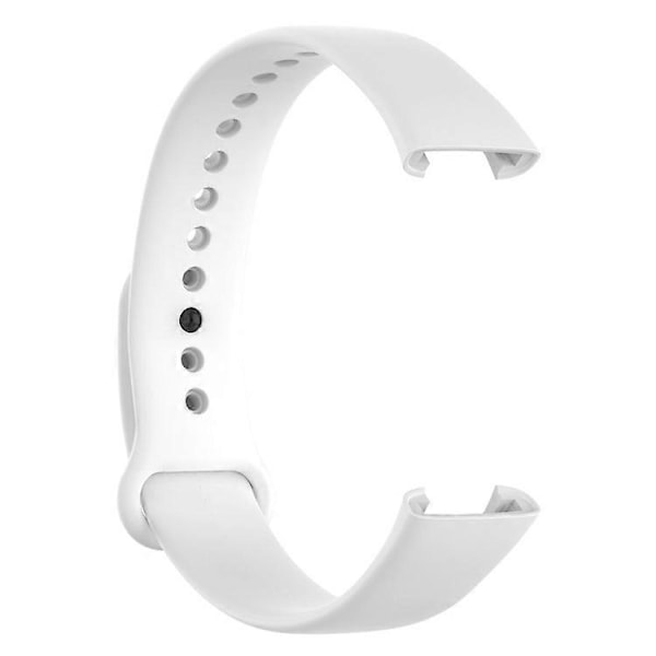 Yhteensopiva Xiaomi Redmi Smart Band Pro -älykellon kanssa, yksivärinen pehmeä silikoninen ranneke, säädettävä White