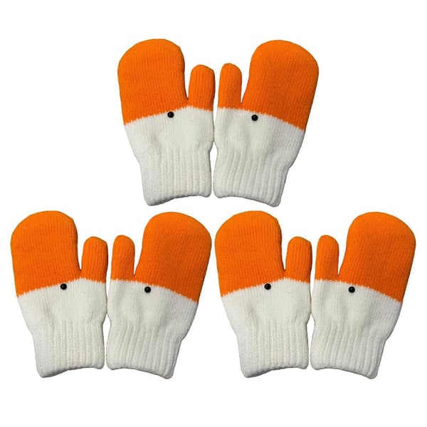Lange Gåsehandsker Strikkede Handsker med Fuld Finger til Vinter Efterår 3 Pairs