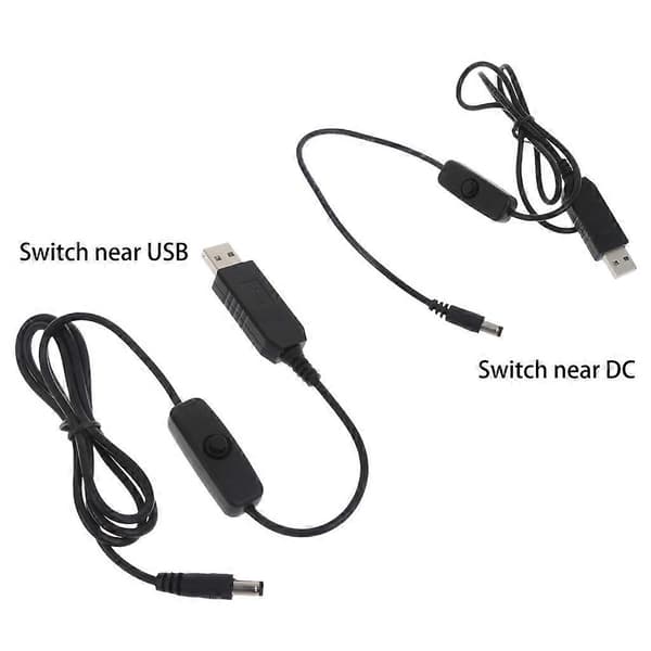 USB Power Boost-ledning til DC 5V til DC 12V Step UP-modul USB-konverteradapter