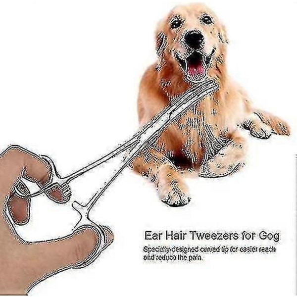 Låsetang for kjæledyrører, hårfjerner for hundeører, sakser for kjæledyrstell, låsetweezers,-ZZY