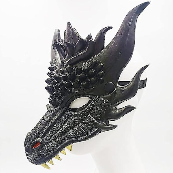 Halloween Mardi Gras -asu Cosplay Demon 3D Realistiset Lohikäärmeen Siivet Aikuisille, sininen