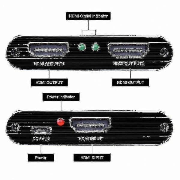 1x2 HDMI-jakaja - 3D/1080p/4K