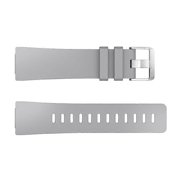 Silikon Armband för Smartklocka [Stor Storlek] Kompatibel med Fitbit Versa Lite/Versa/Versa 2 Grey